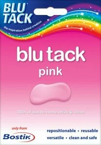 blu tack pink